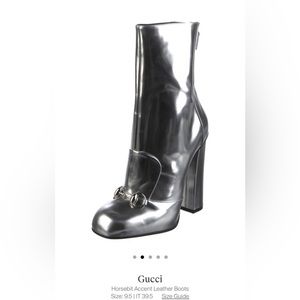 Gucci Horsebit Accent Leather Boots